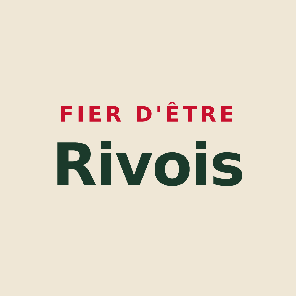 Tote bag « Fier d'être Rivois » — design pour Les Rives
