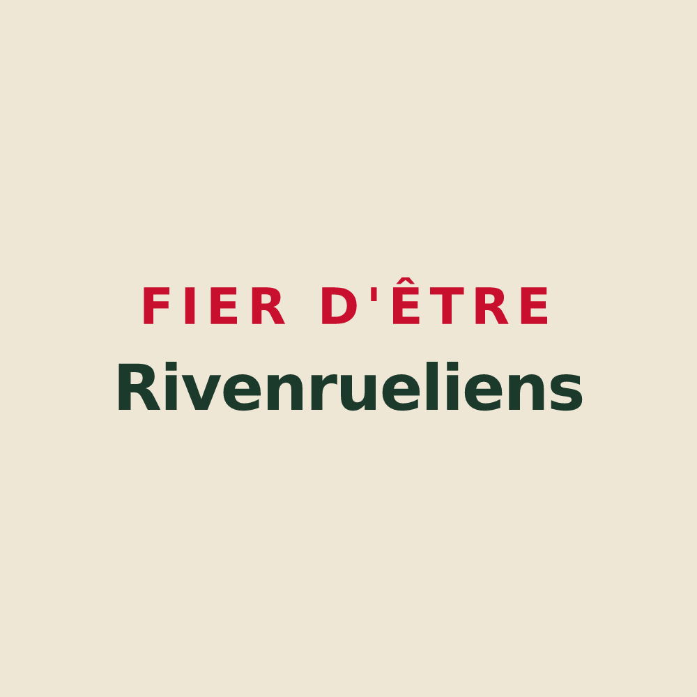 Tote bag « Fier d'être Rivenrueliens » — design pour Les Rivières-Henruel