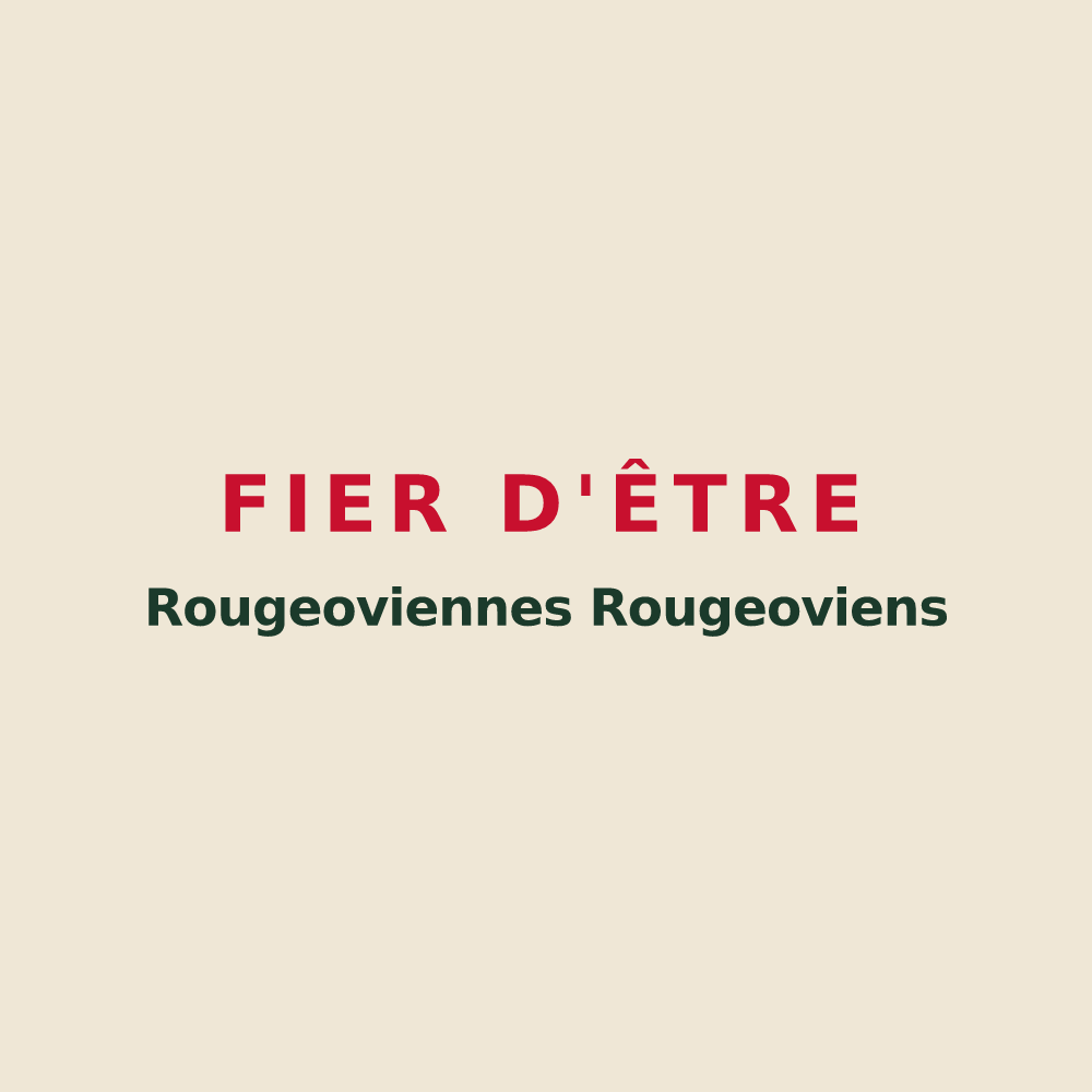 Tote bag « Fier d'être Rougeoviennes Rougeoviens » — design pour Les Rouges-Eaux