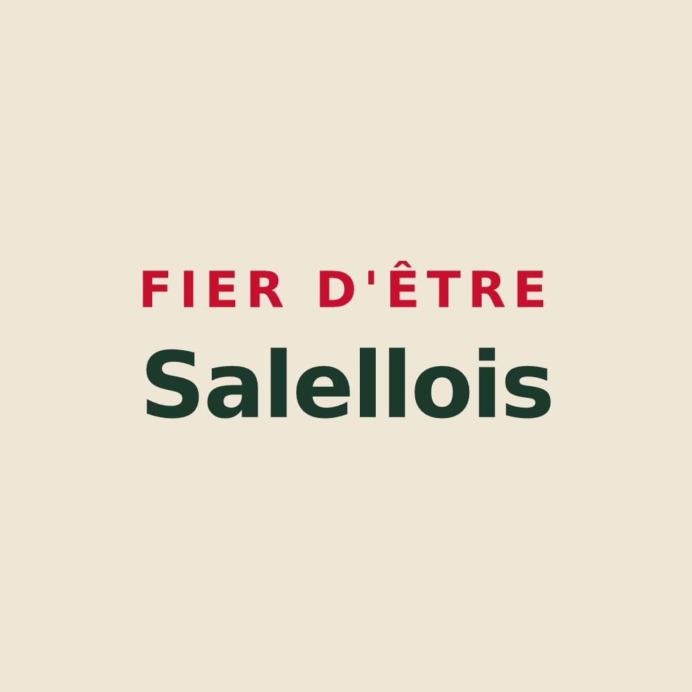 Tote bag « Fier d'être Salellois » — design pour Les Salelles