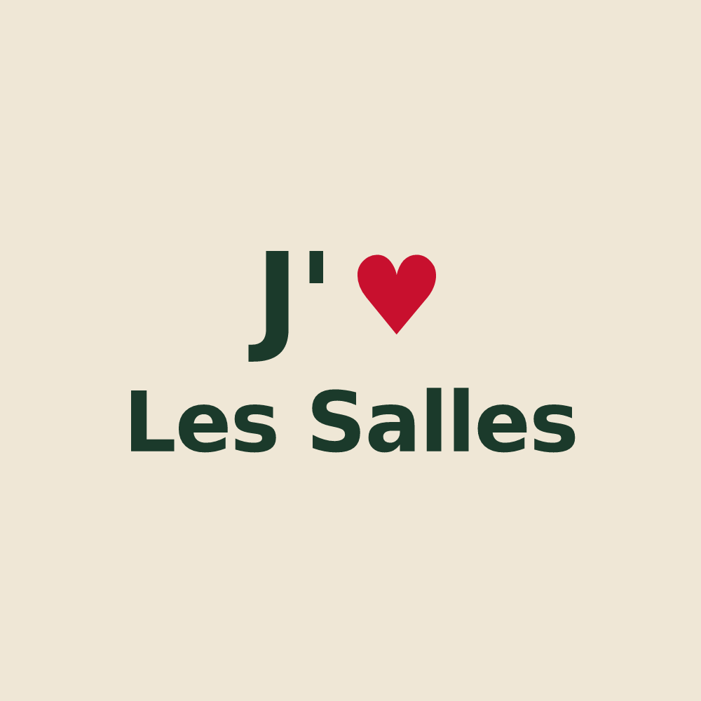 Tote bag personnalisé Les Salles — design J'aime Les Salles