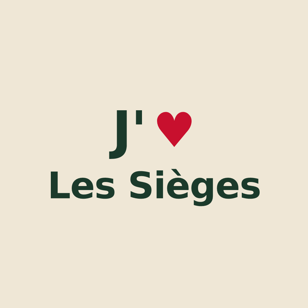 Tote bag personnalisé Les Sièges — design J'aime Les Sièges