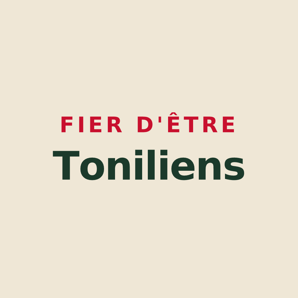 Tote bag « Fier d'être Toniliens » — design pour Les Tonils