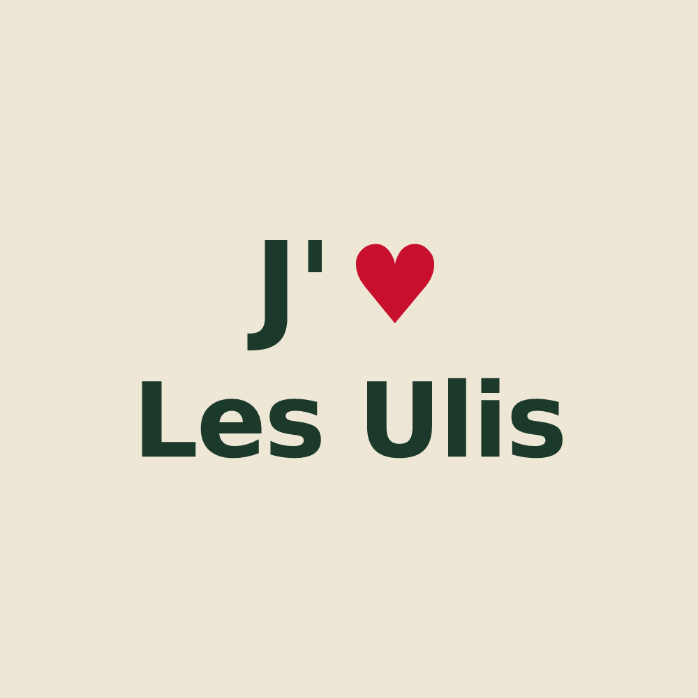 Tote bag personnalisé Les Ulis — design J'aime Les Ulis