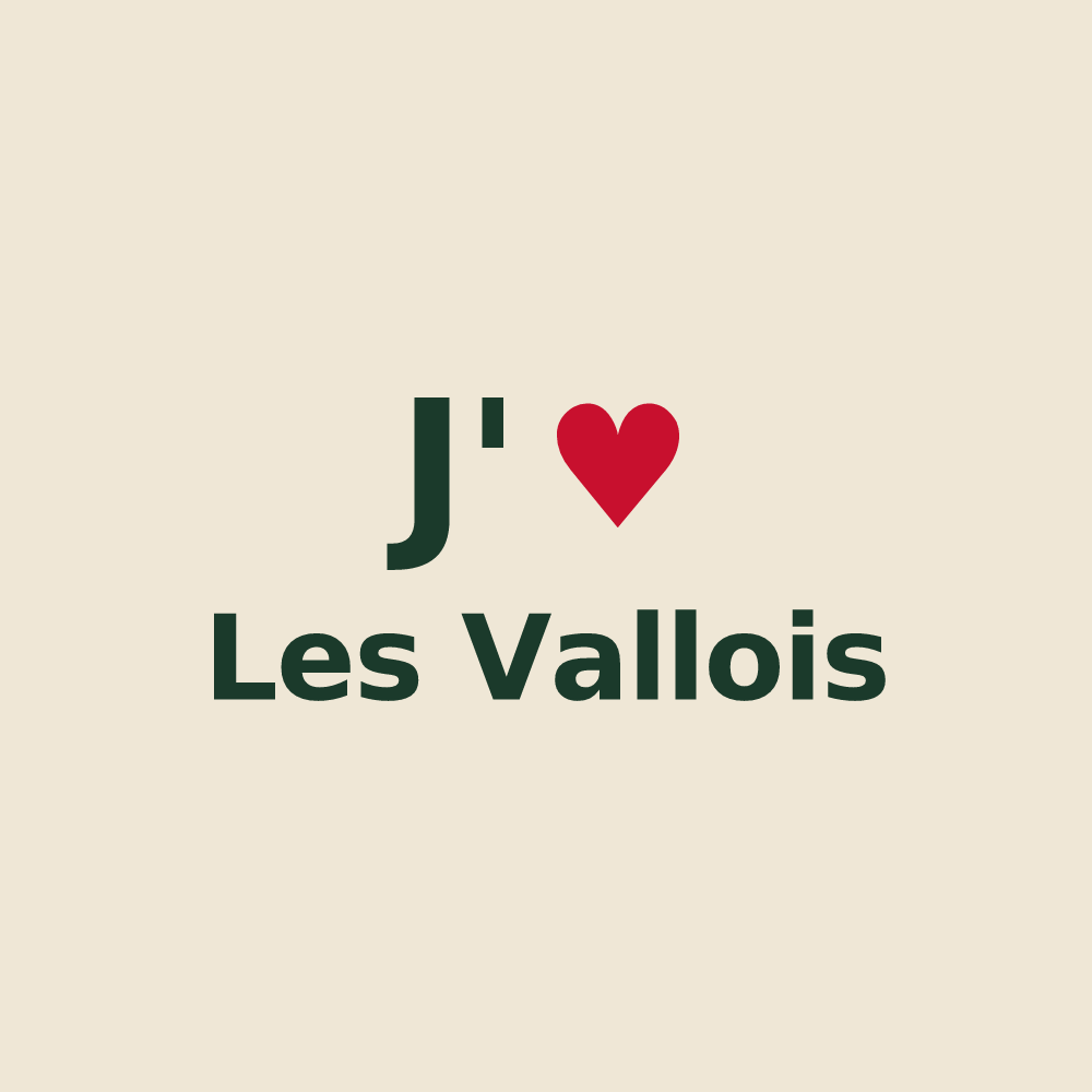 Tote bag personnalisé Les Vallois — design J'aime Les Vallois