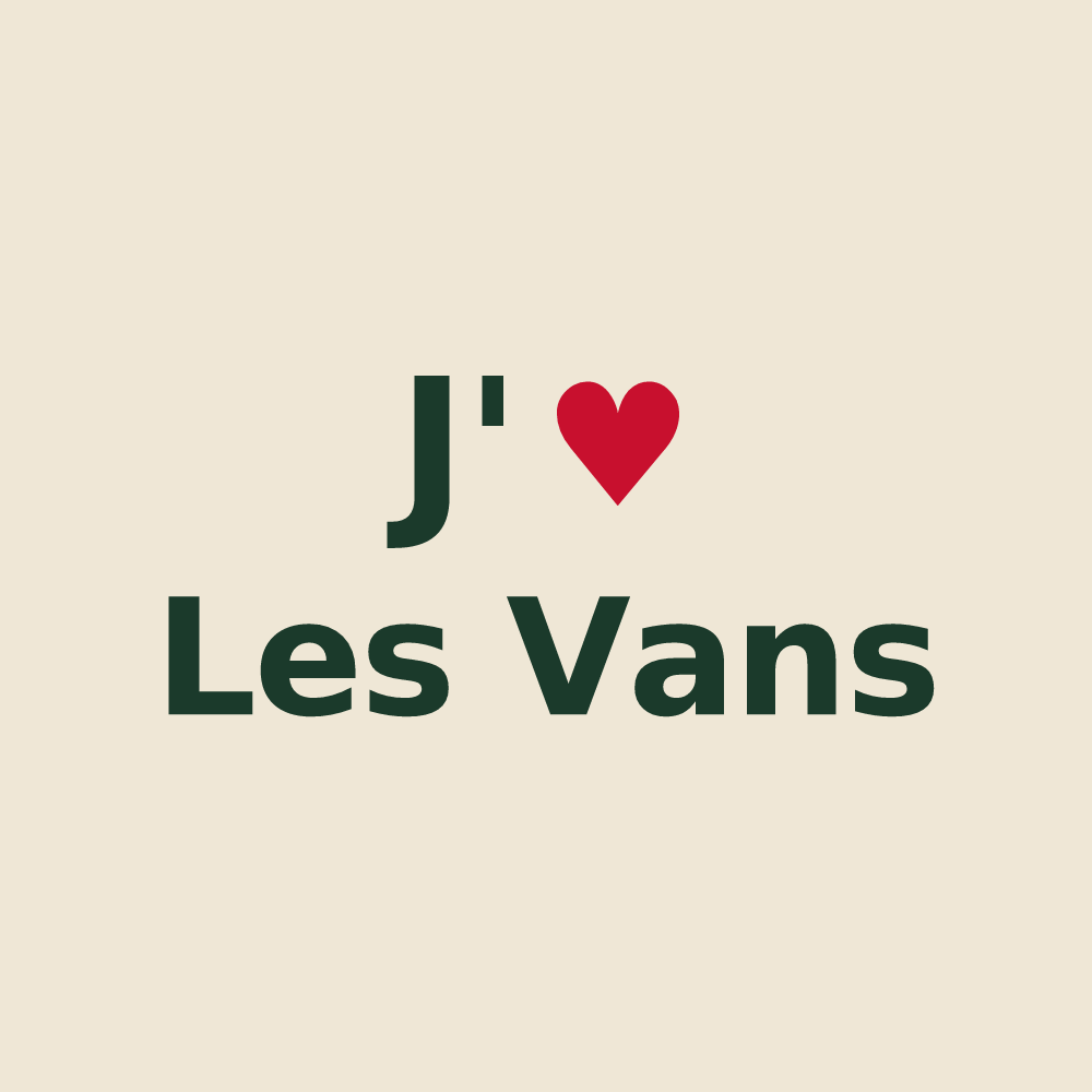 Tote bag personnalisé Les Vans — design J'aime Les Vans