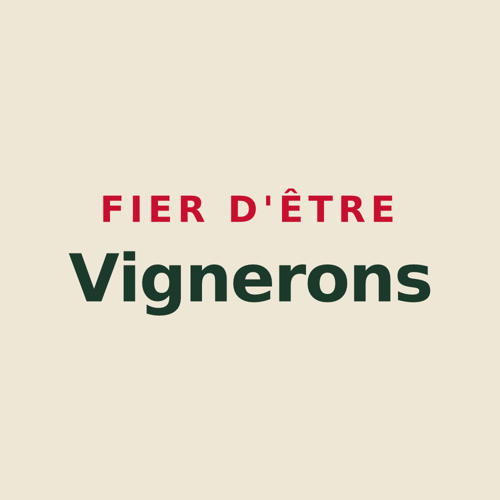 Tote bag « Fier d'être Vignerons » — design pour Les Vigneaux