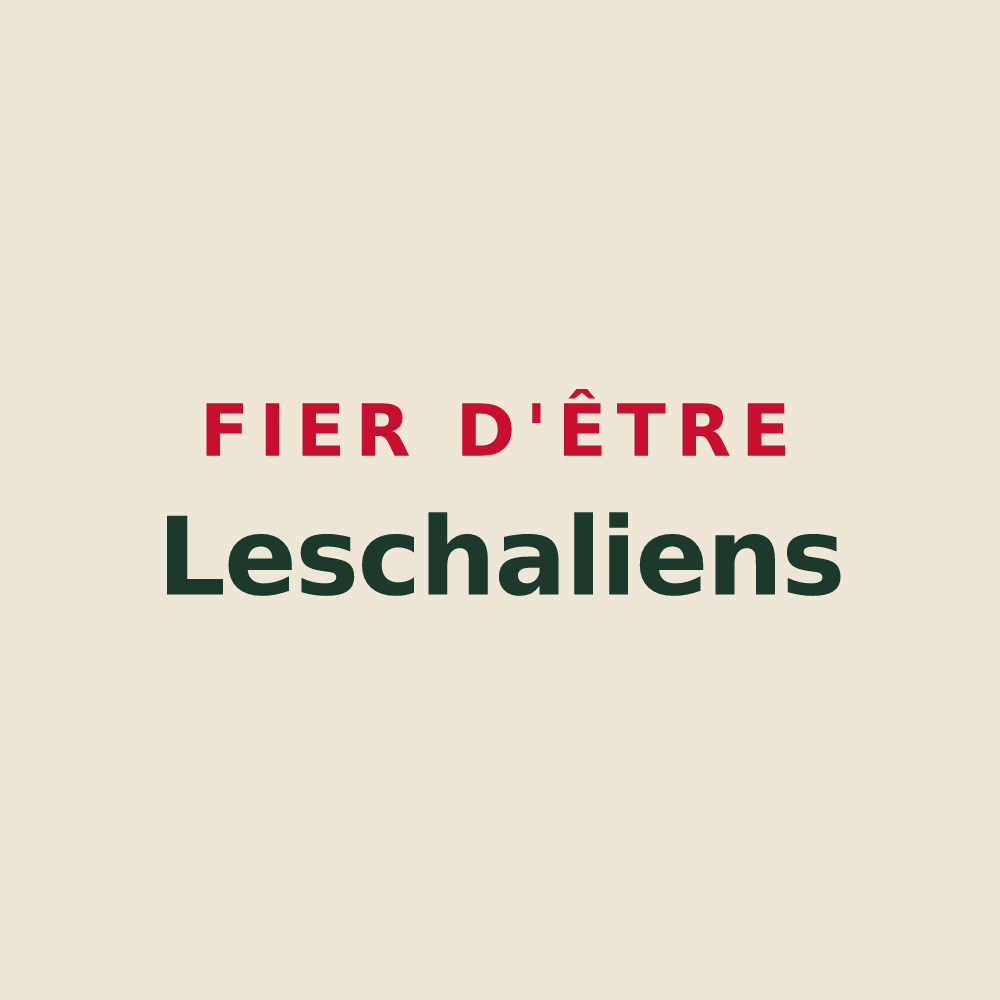 Tote bag « Fier d'être Leschaliens » — design pour Leschaux