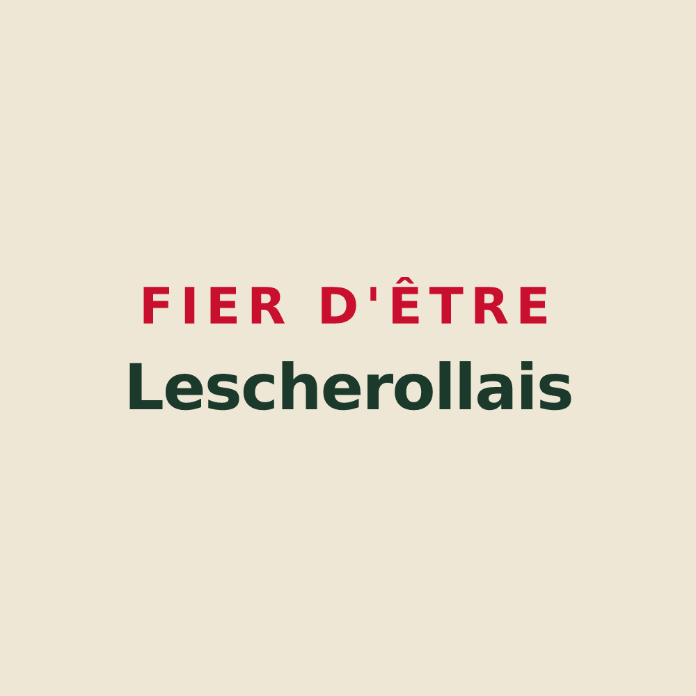 Tote bag « Fier d'être Lescherollais » — design pour Lescherolles