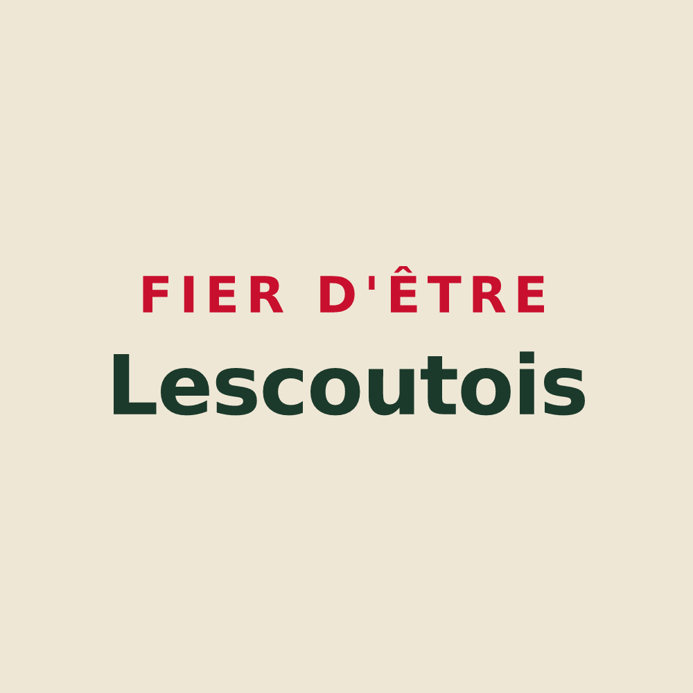 Tote bag « Fier d'être Lescoutois » — design pour Lescout