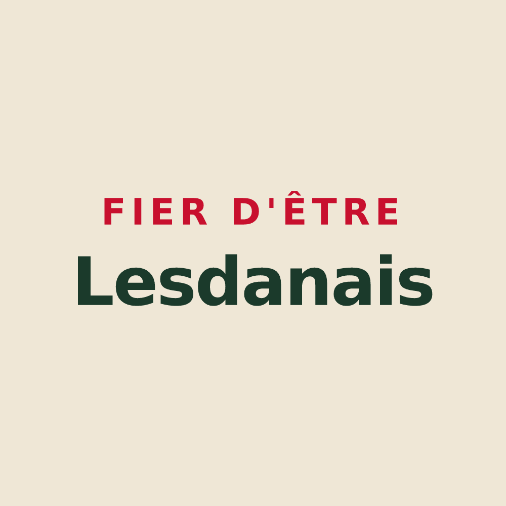 Tote bag « Fier d'être Lesdanais » — design pour Lesdain