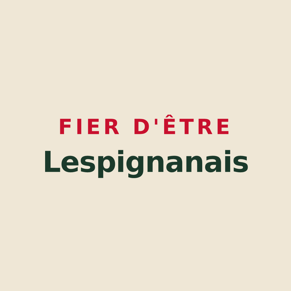 Tote bag « Fier d'être Lespignanais » — design pour Lespignan