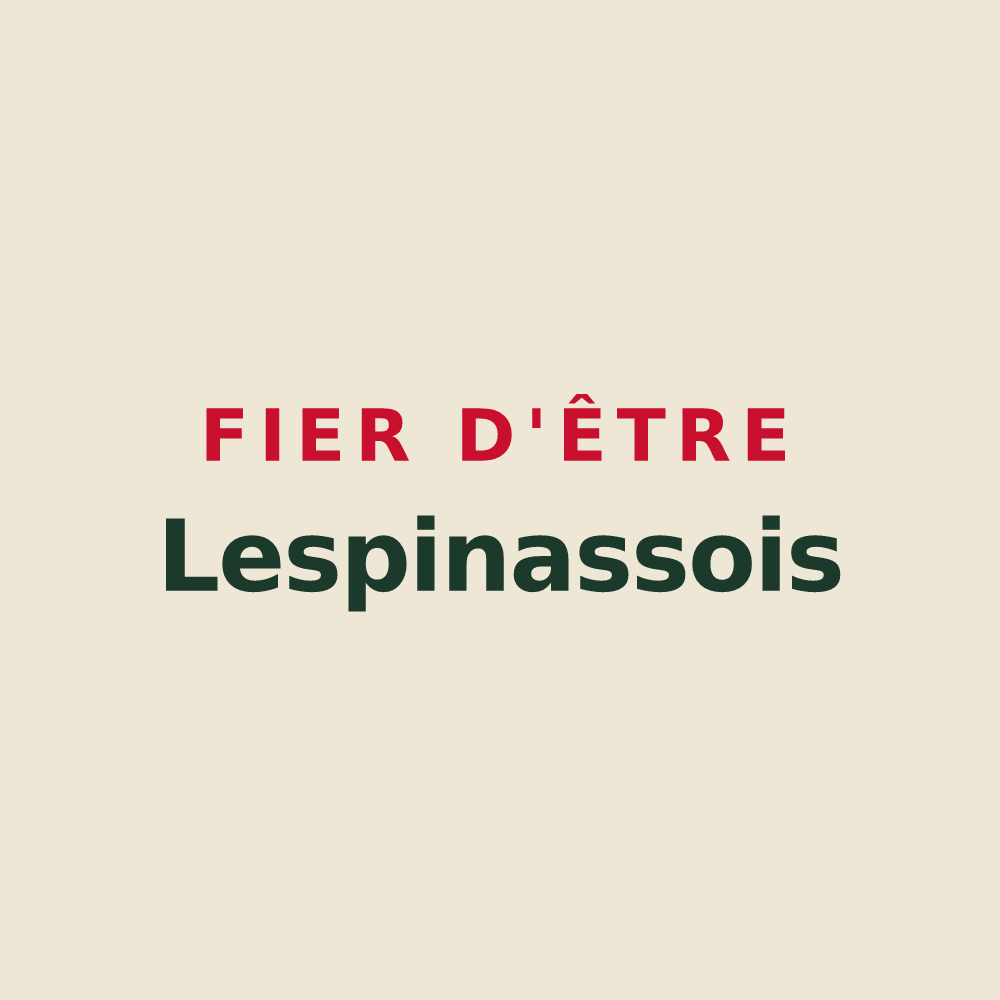 Tote bag « Fier d'être Lespinassois » — design pour Lespinasse