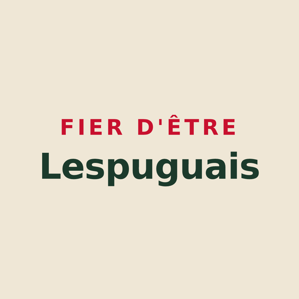 Tote bag « Fier d'être Lespuguais » — design pour Lespugue