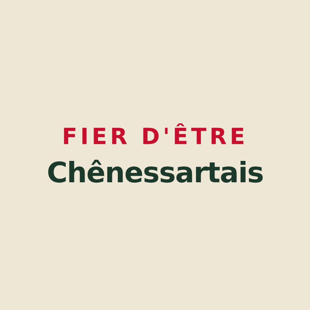 Tote bag « Fier d'être Chênessartais » — design pour Lessard-et-le-Chêne