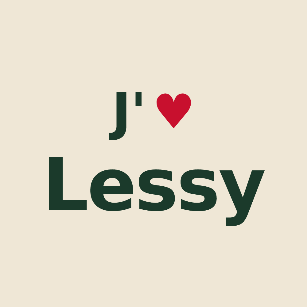 Tote bag personnalisé Lessy — design J'aime Lessy