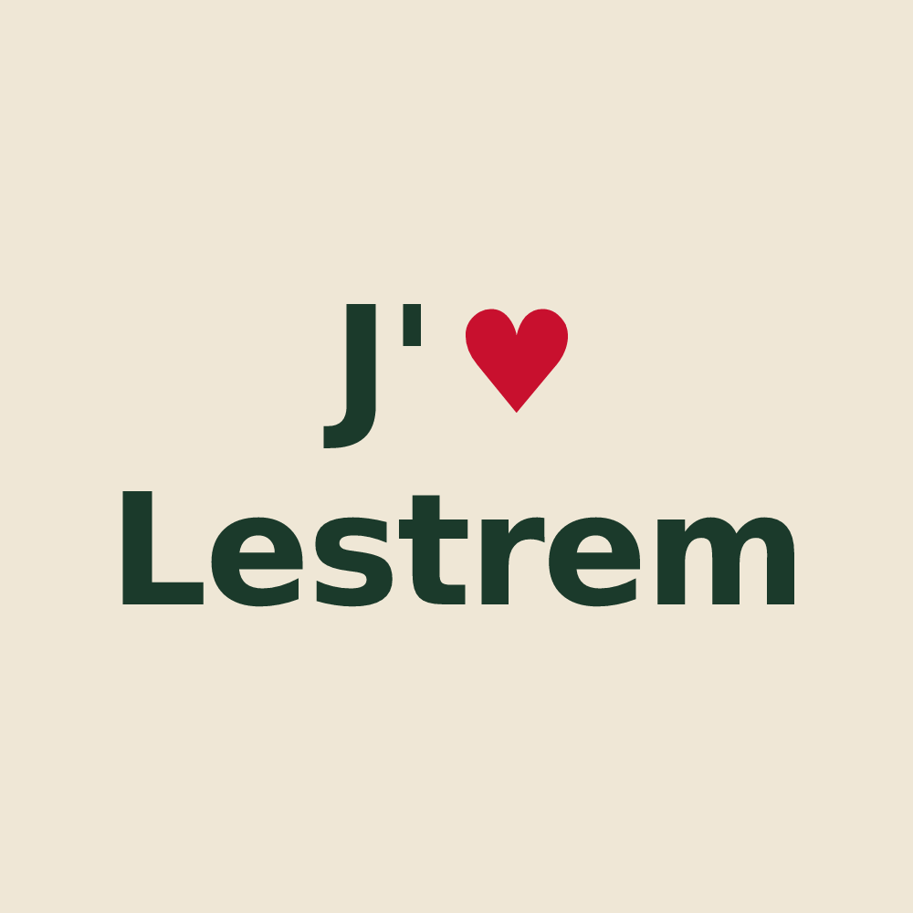 Tote bag personnalisé Lestrem — design J'aime Lestrem