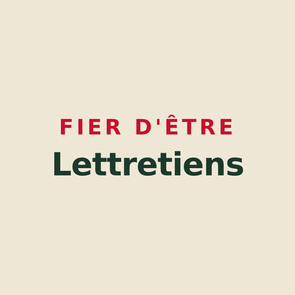 Tote bag « Fier d'être Lettretiens » — design pour Lettret