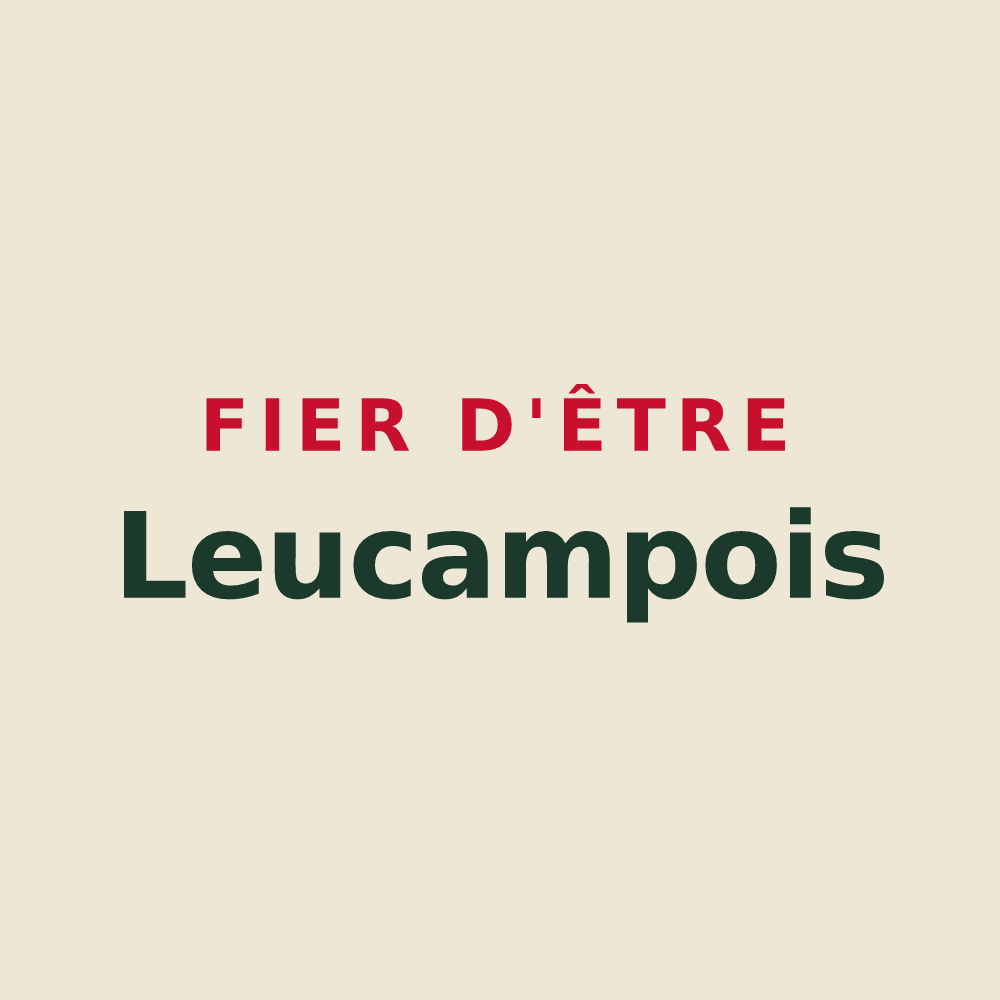 Tote bag « Fier d'être Leucampois » — design pour Leucamp