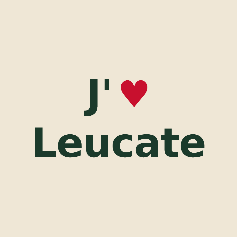 Tote bag personnalisé Leucate — design J'aime Leucate