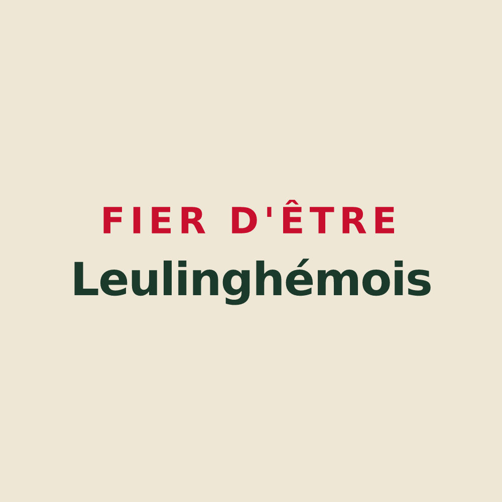 Tote bag « Fier d'être Leulinghémois » — design pour Leulinghem