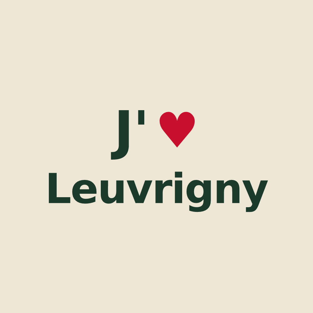 Tote bag personnalisé Leuvrigny — design J'aime Leuvrigny