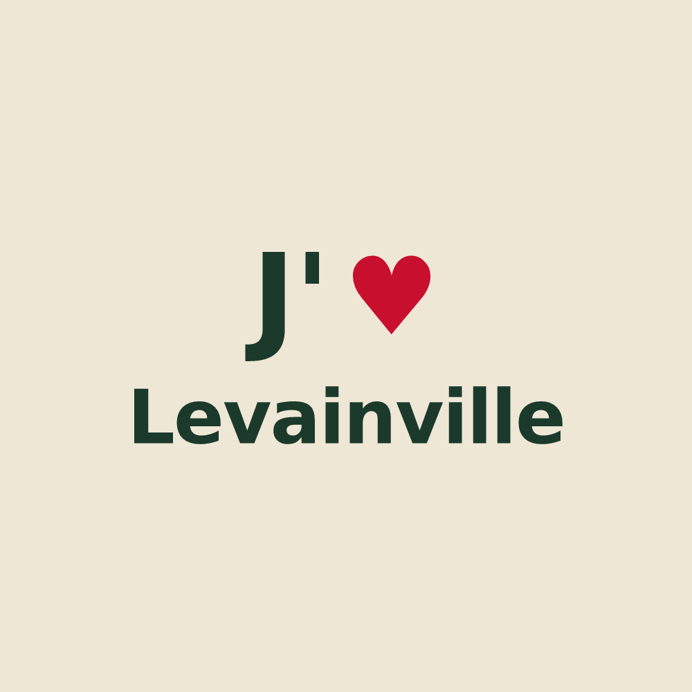 Tote bag personnalisé Levainville — design J'aime Levainville