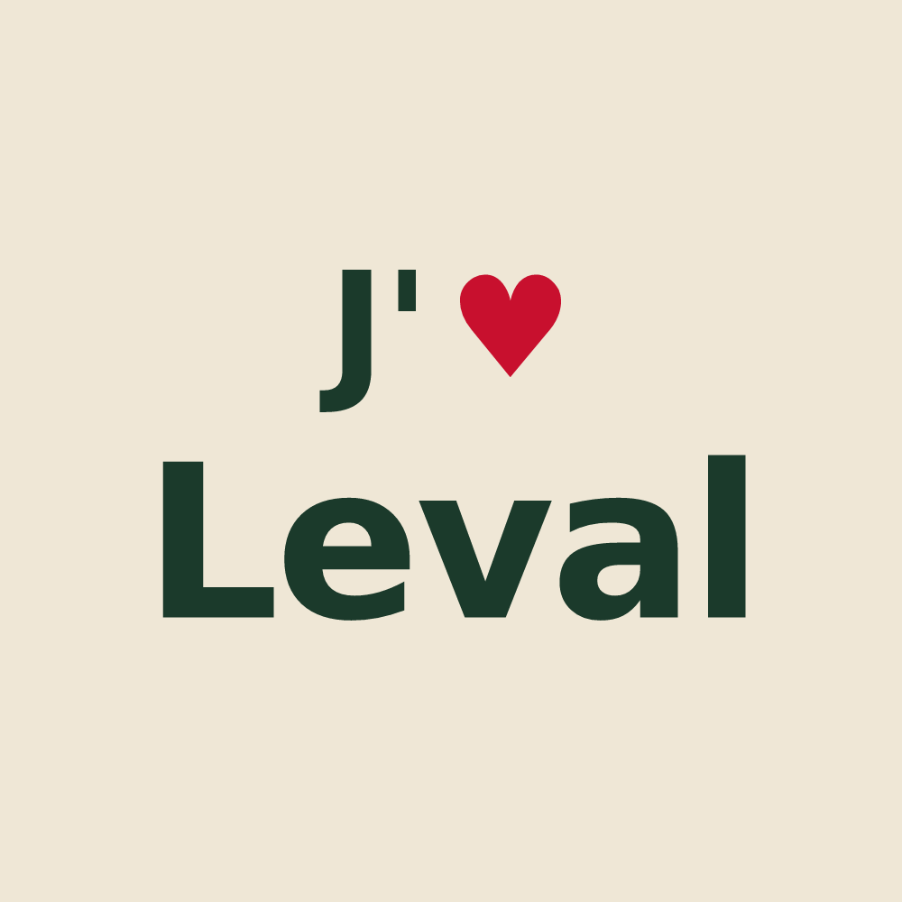 Tote bag personnalisé Leval — design J'aime Leval