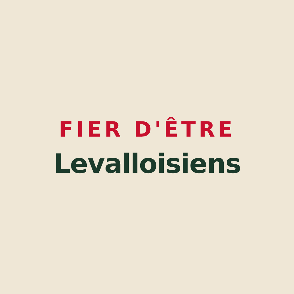 Tote bag « Fier d'être Levalloisiens » — design pour Levallois-Perret