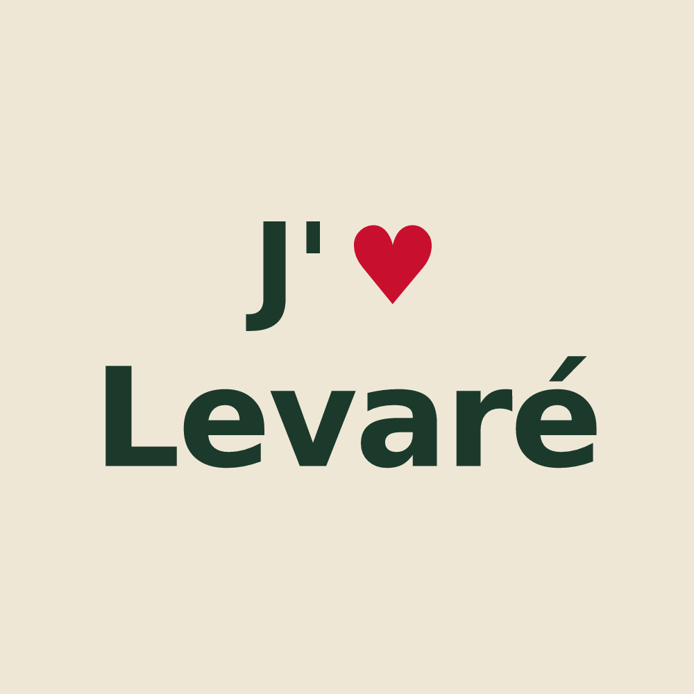 Tote bag personnalisé Levaré — design J'aime Levaré