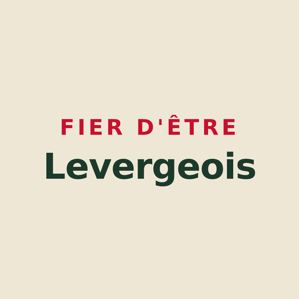 Tote bag « Fier d'être Levergeois » — design pour Levergies