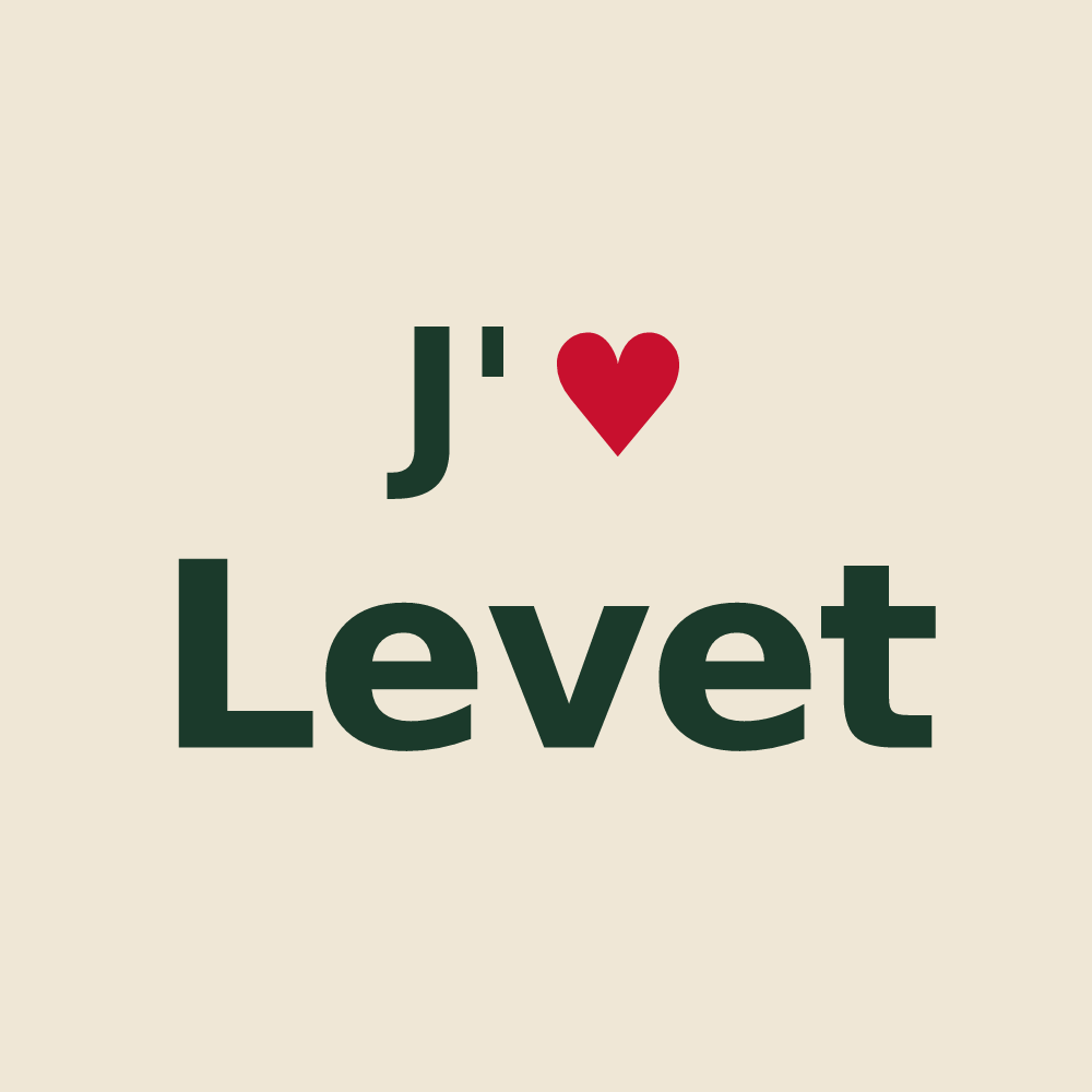 Tote bag personnalisé Levet — design J'aime Levet