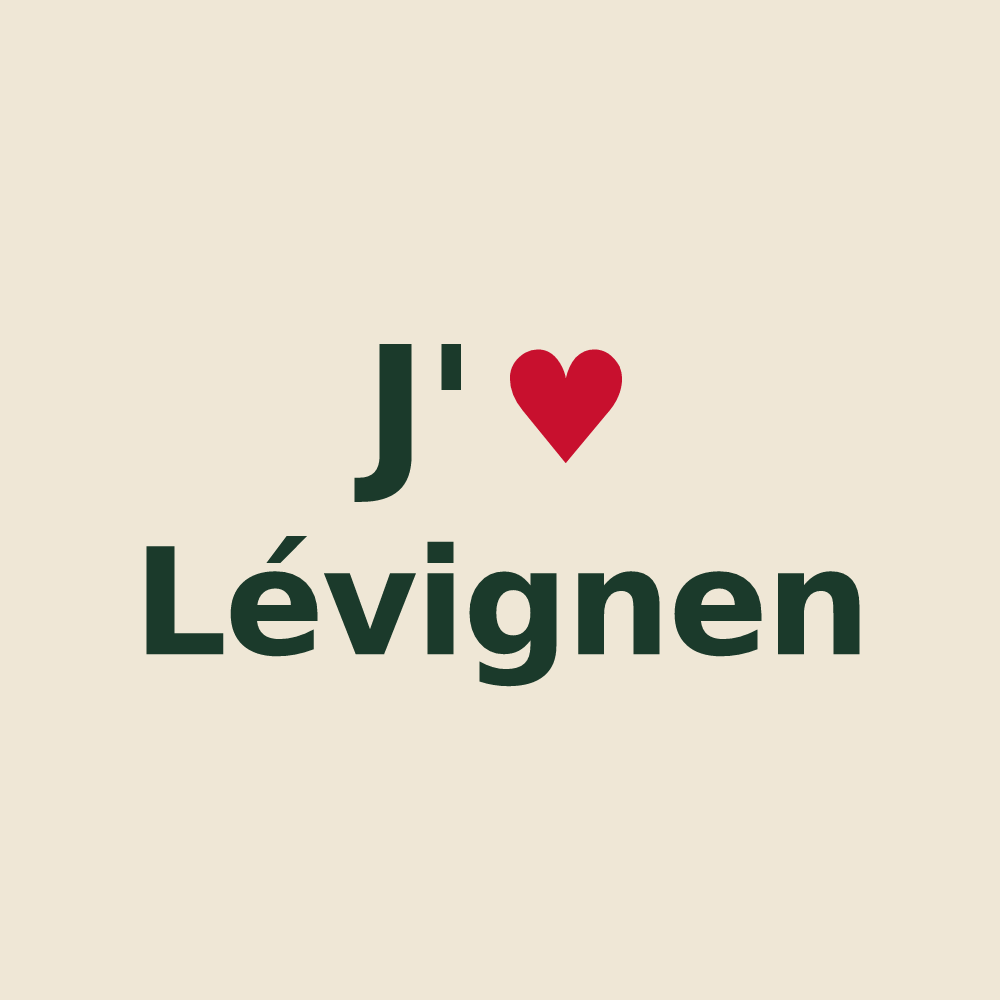 Tote bag personnalisé Lévignen — design J'aime Lévignen