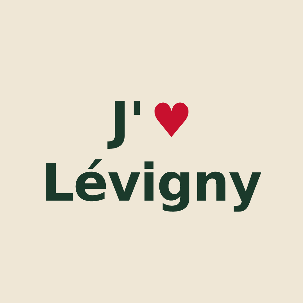 Tote bag personnalisé Lévigny — design J'aime Lévigny