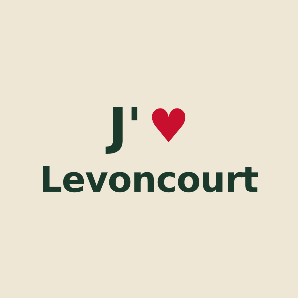 Tote bag personnalisé Levoncourt — design J'aime Levoncourt