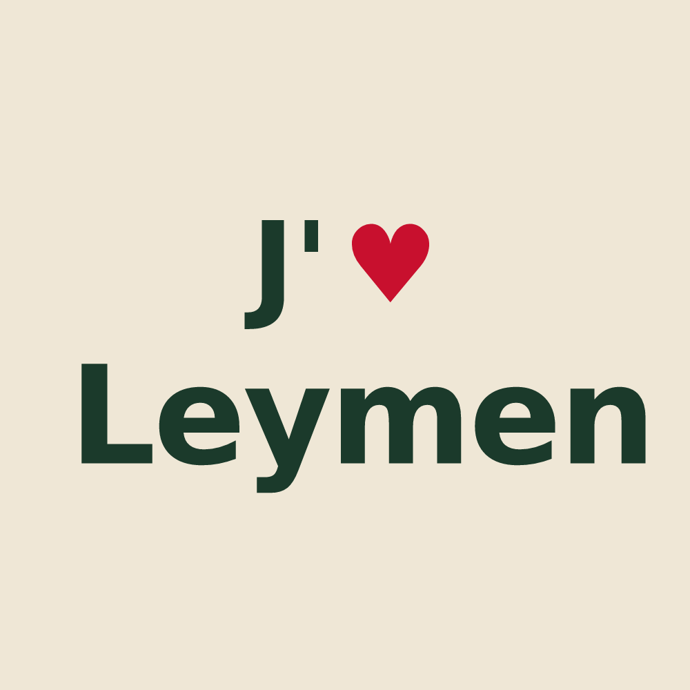 Tote bag personnalisé Leymen — design J'aime Leymen