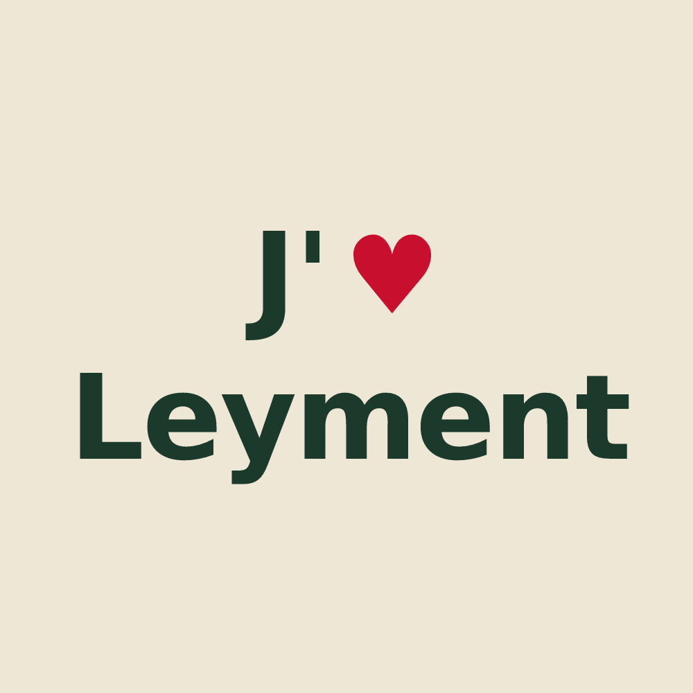 Tote bag personnalisé Leyment — design J'aime Leyment