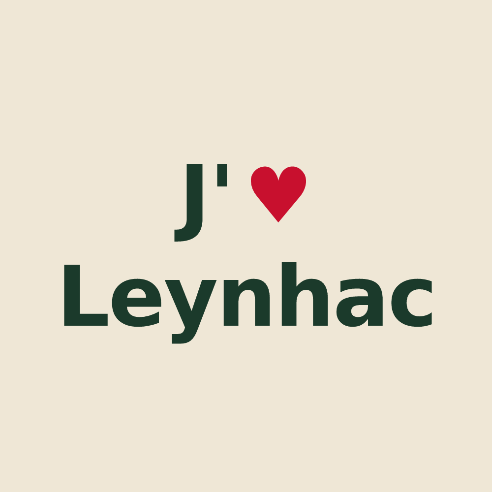 Tote bag personnalisé Leynhac — design J'aime Leynhac