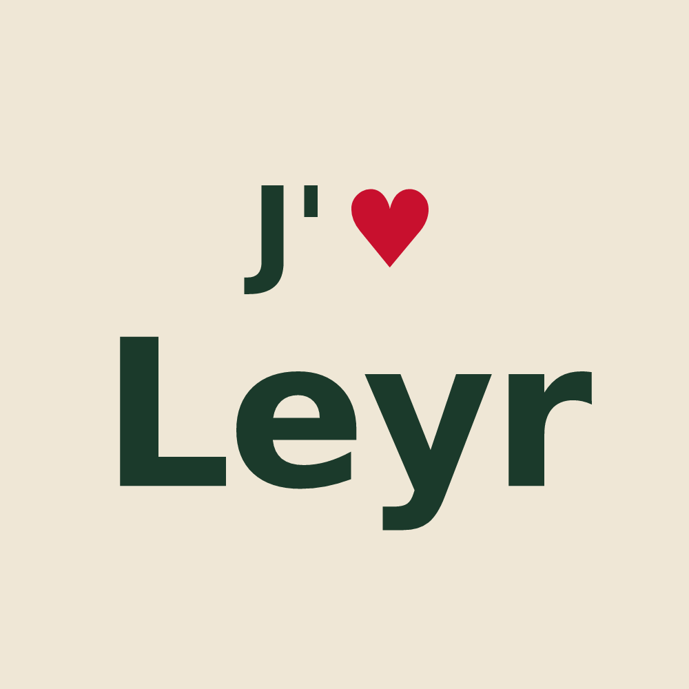 Tote bag personnalisé Leyr — design J'aime Leyr