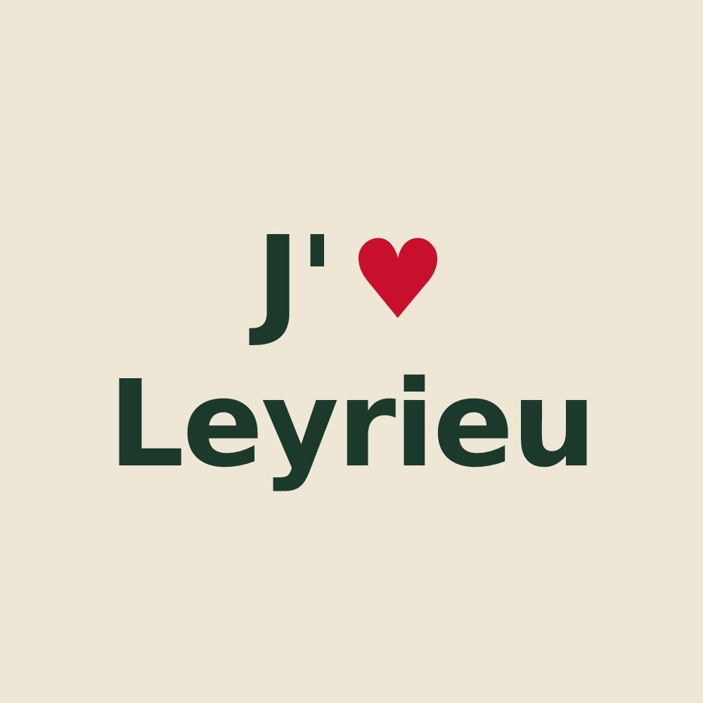 Tote bag personnalisé Leyrieu — design J'aime Leyrieu