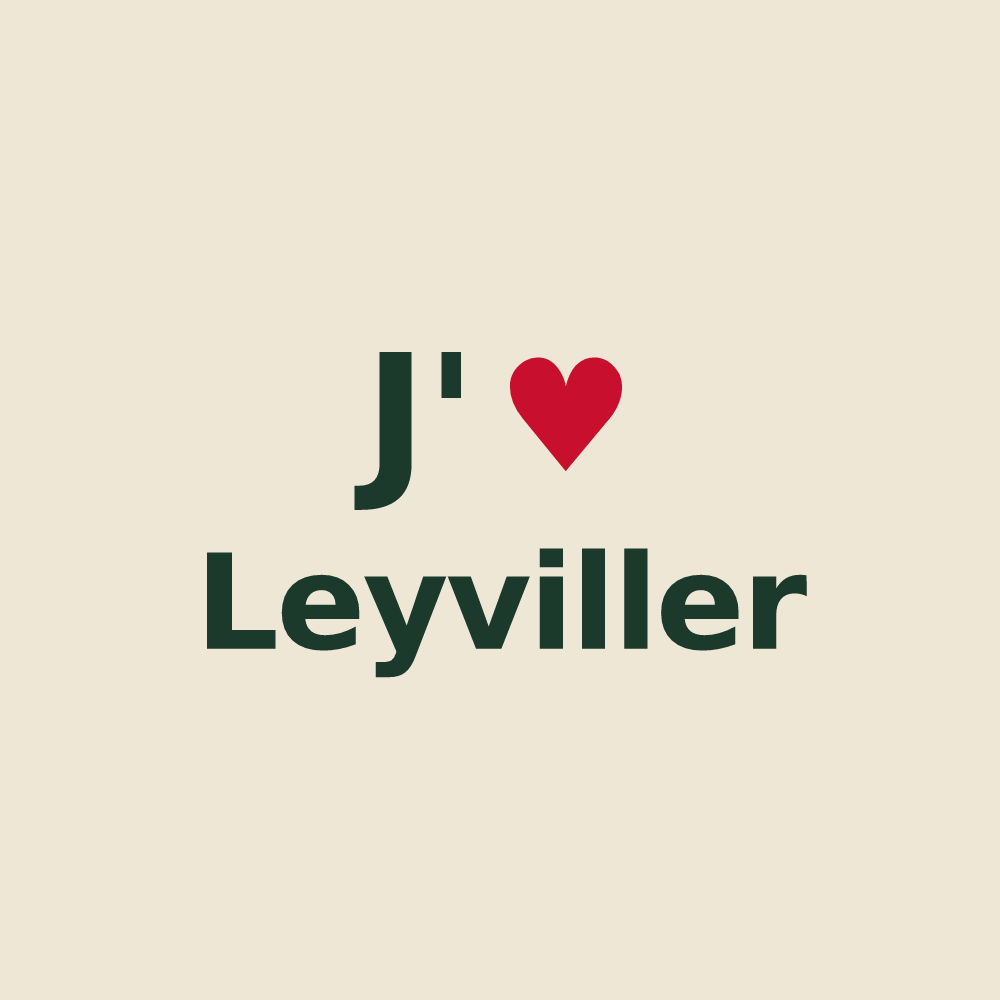 Tote bag personnalisé Leyviller — design J'aime Leyviller