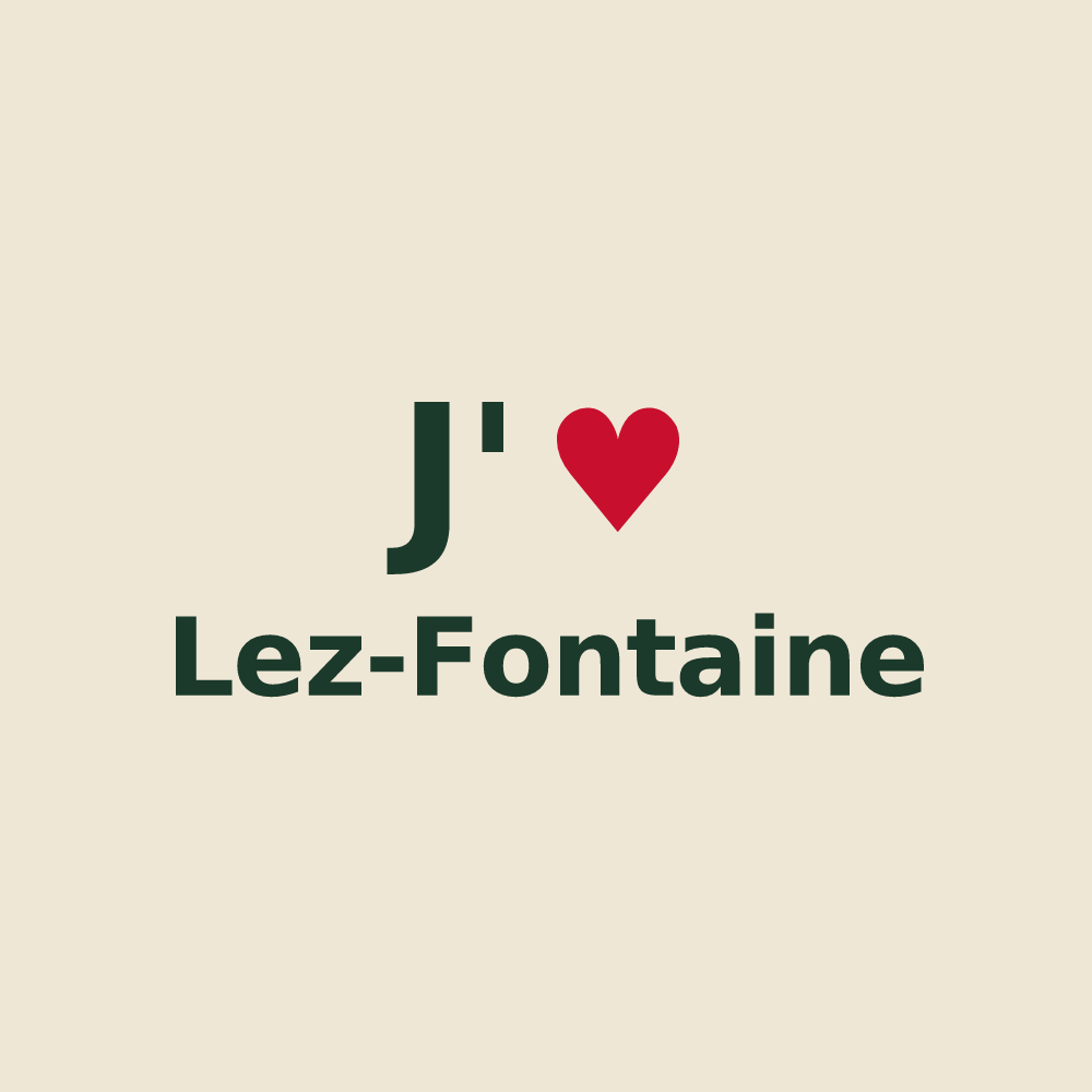 Tote bag personnalisé Lez-Fontaine — design J'aime Lez-Fontaine
