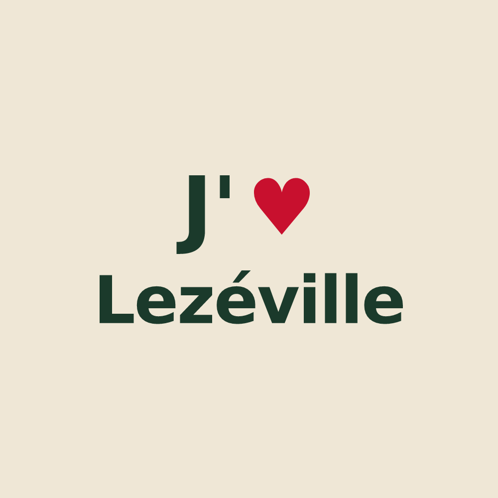 Tote bag personnalisé Lezéville — design J'aime Lezéville