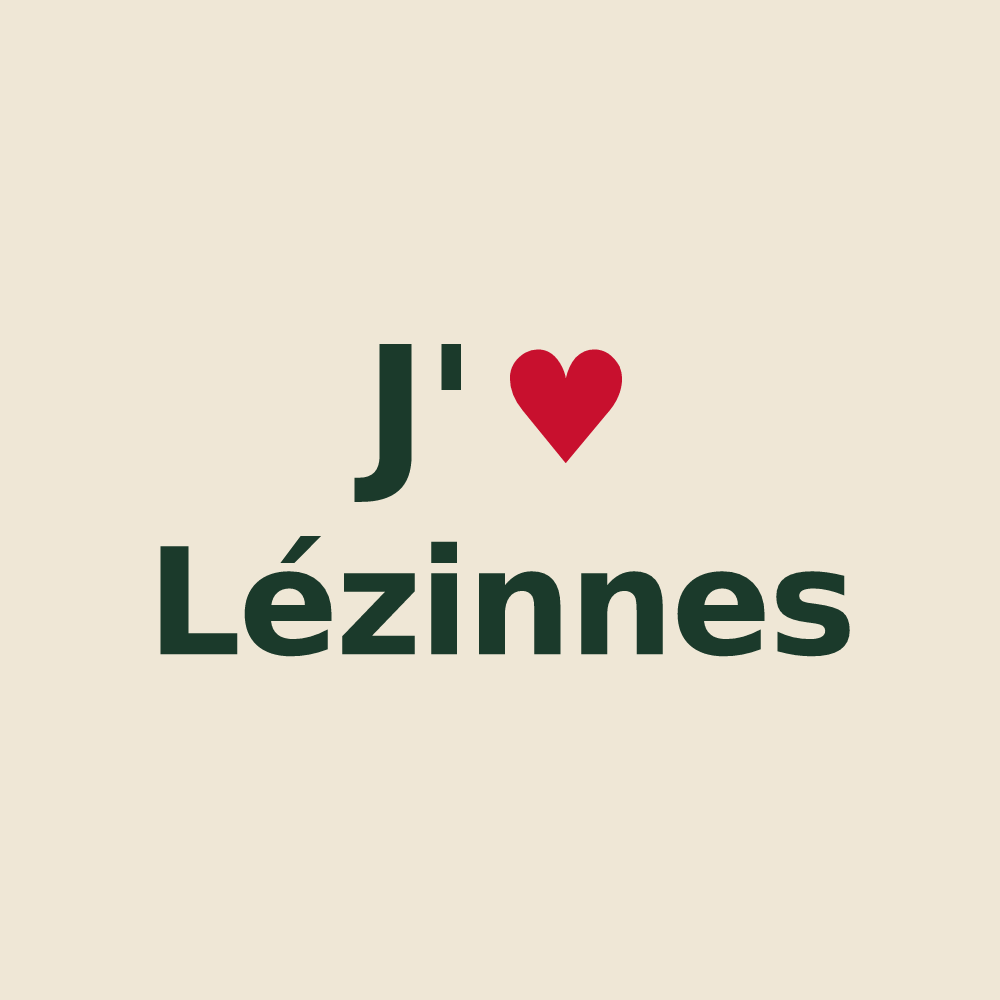 Tote bag personnalisé Lézinnes — design J'aime Lézinnes