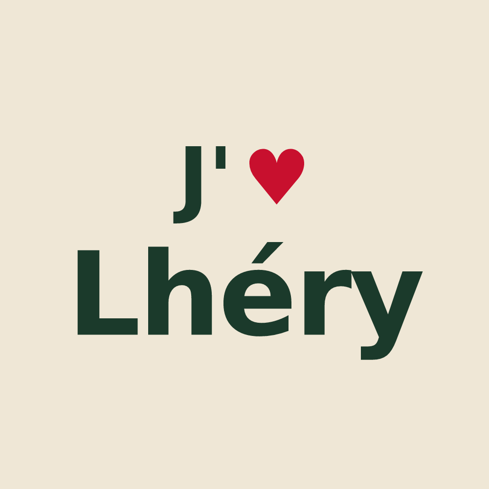 Tote bag personnalisé Lhéry — design J'aime Lhéry