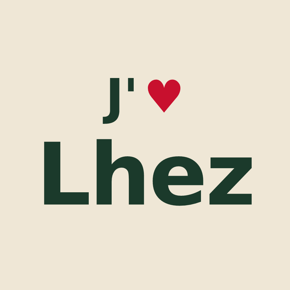 Tote bag personnalisé Lhez — design J'aime Lhez