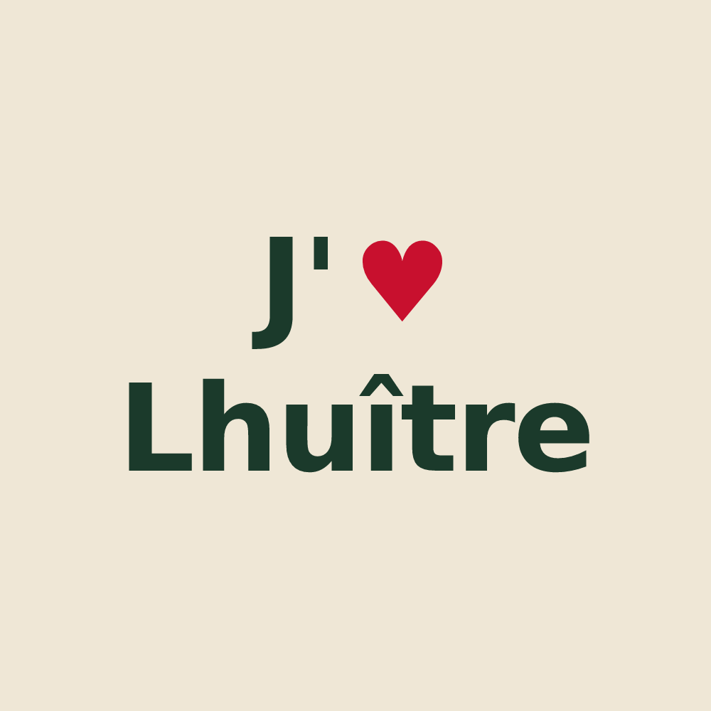 Tote bag personnalisé Lhuître — design J'aime Lhuître