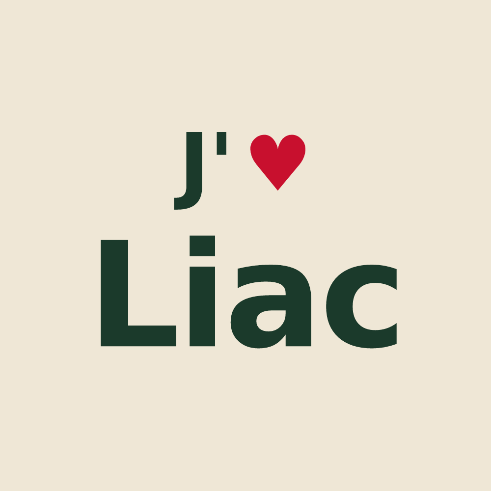 Tote bag personnalisé Liac — design J'aime Liac