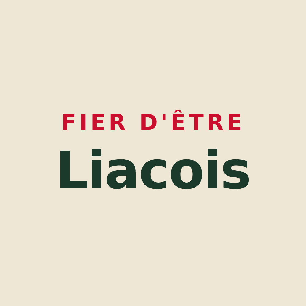 Tote bag « Fier d'être Liacois » — design pour Liac