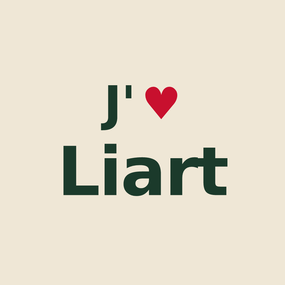 Tote bag personnalisé Liart — design J'aime Liart